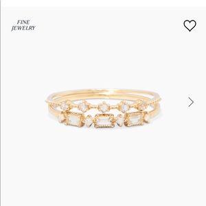 Gorjana Diamond and White Topaz Ring Set